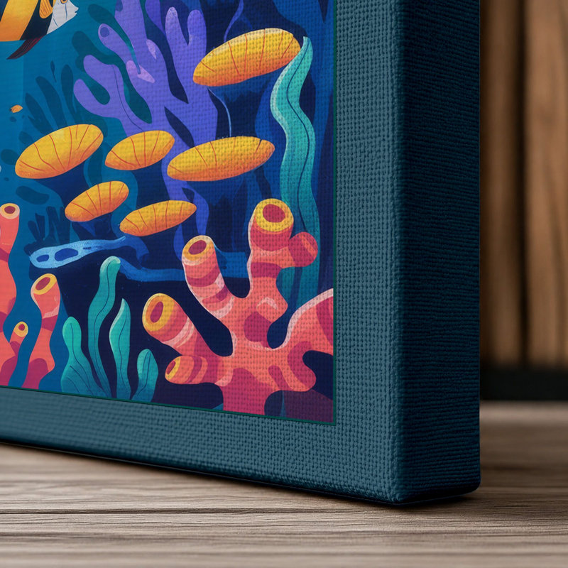 Print, 30x20 - 76.2 x 50.8 cm, Teal Border