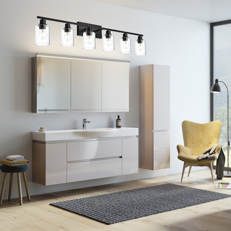 Éclairage pour meuble-lavabo à intensité variable 6 lumières Hammondsport