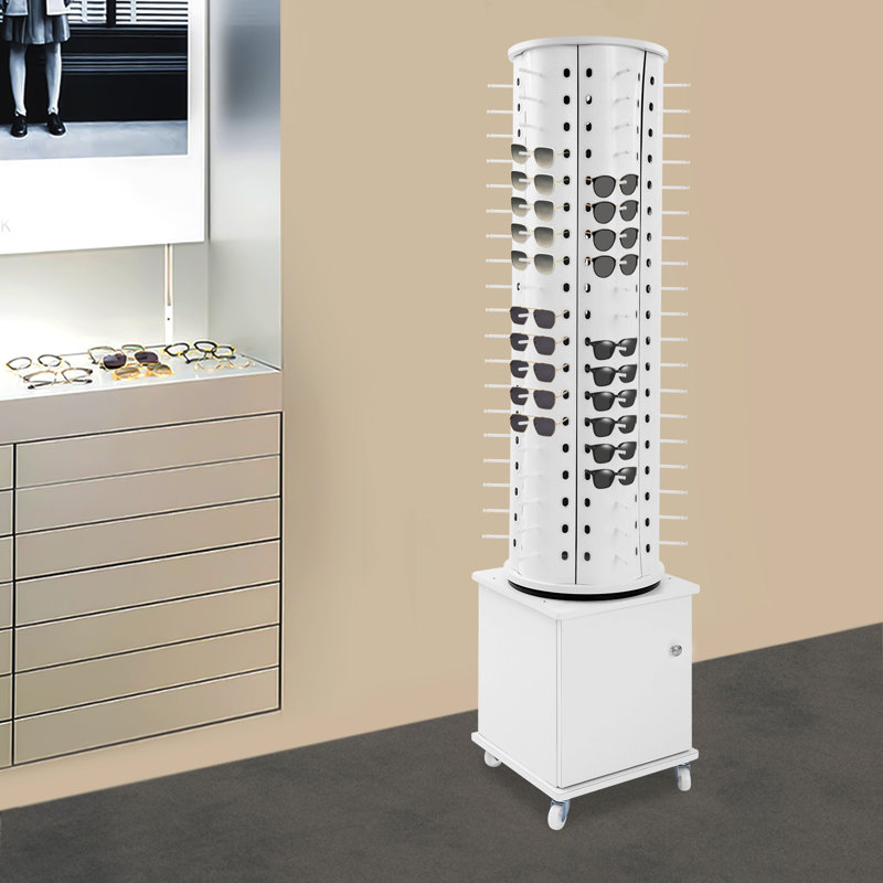 Glasses Storage Display Stand, White
