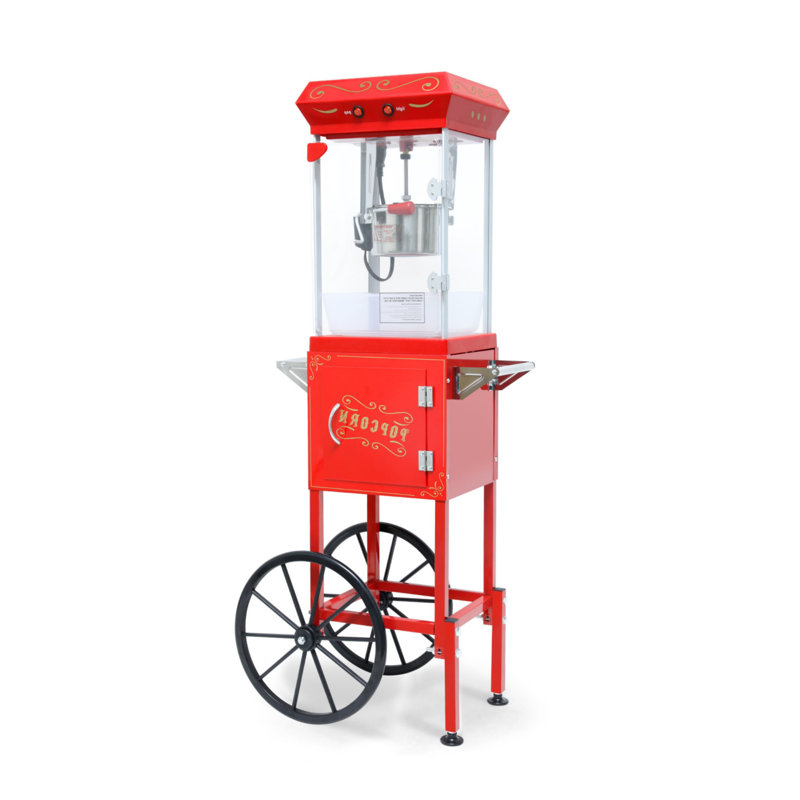 6 Oz. Popcorn Maker Comes With One Drawer, Red