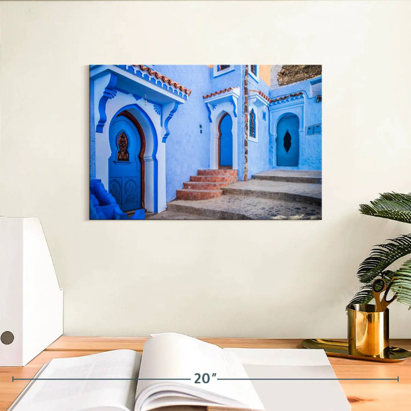 Nicci Moroccan Chefchaouen Homes, H 8 po x l 12 po