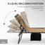 Chaise longue pliante 2 pièces Outsunny avec dossier inclinable à 5 niveaux-1236350536