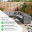 Miacomet Modular PE Rattan Garden Sofa Set and Table for Modern Gardens and Patios (Cover Included)-702254841-759147931