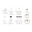 Mini-luminaire suspendu en cuivre 1 lumière Cillin