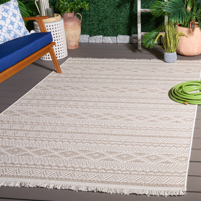 Tapis ivoire / beige Wicker 152