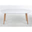 Table extensible, table à manger, table de bureau, table basse, pieds en bois, 100/140 / 180x100x75cm