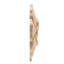 Applique en bois massif de rose massif non finie sculptée à la main 4-7 / 8 po x 3/4 po-75104923