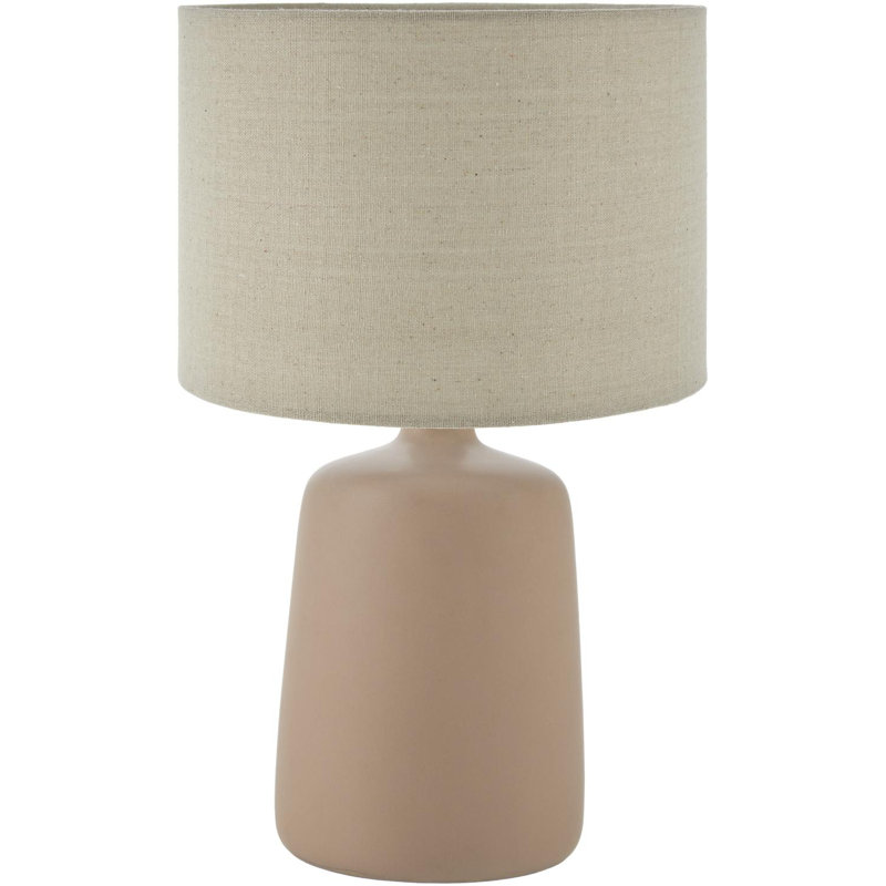 Lampe de table Pramit, Brun clair