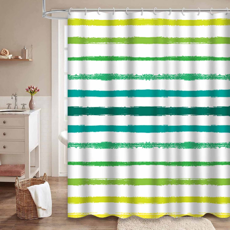 Rideau de douche Sailor Stripes, L 72 po x l 72 po