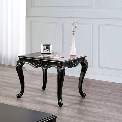Traditional Style 1pc Square End Table