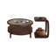 Ensemble de table basse 15,75 "Retro