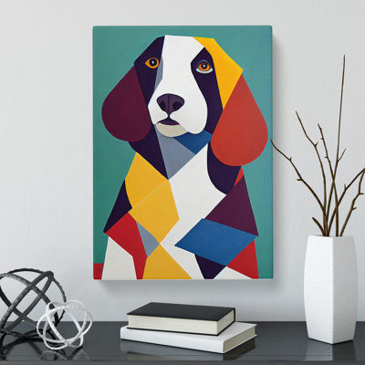 Shikhare Springer Spaniel Cubism - Wrapped Canvas