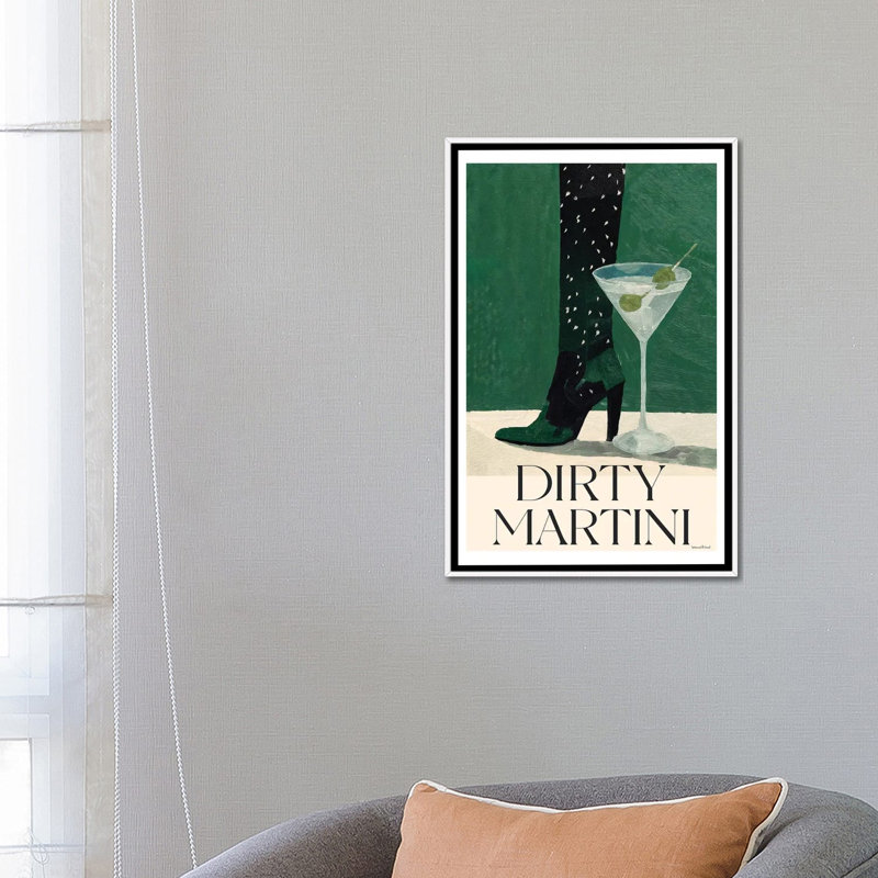 Olive My Heart 1 Piece Wall Art on Canvas, 66.04 cm H x 45.72 cm W x 4.445 cm D, White