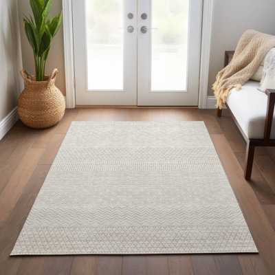 Rectangle Tisdell 1'8" X 2'6" Area Rug with Non-Slip Backing