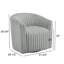 Fauteuil demi-tonneau pivotant en forme de corde Alexa ultra moelleux avec rotation à 360 degrés et siège à ressorts hélicoïdaux pour un confort maximal.