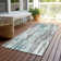 Machine Washable Indoor/Outdoor Cinead ACN1684 Teal Rug