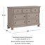 Commode 7 tiroirs pour chambre double 7 tiroirs-107930431