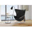 35.4" Finola Top Grain Leather Accent Chair-812703146