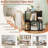 1 Pcs 3-tier Bookshelf Geometric Bookcase Side Table With Open Storage Display Shelf-577576791
