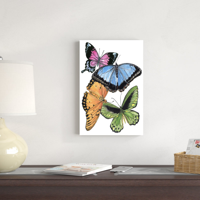 Échantillons de papillons III, H 18 po x l 12 po x P 1,25 po