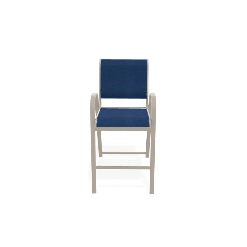 Tabouret de bar Holna, Cobalt 35D Sunbrella®, Désert texturé