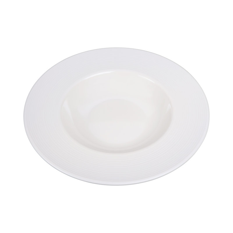 Maya 9.875" Melamine Round Pasta/Soup Bowl, Cream