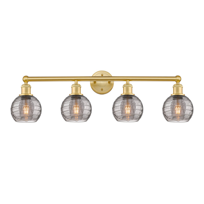 Allare 4 - Light Dimmable Vanity Light, Satin Gold