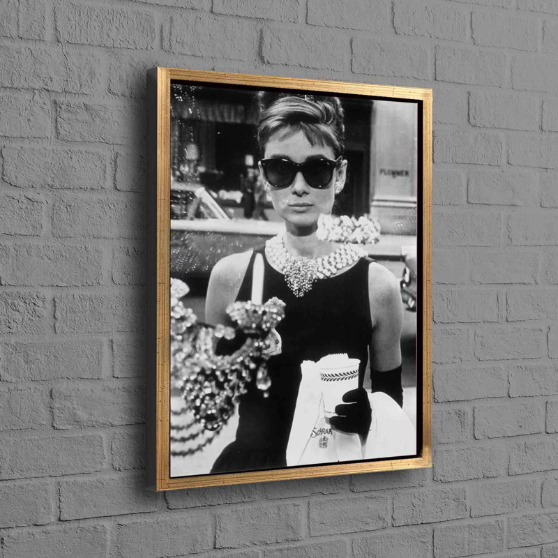 Impression sur toile de coton Audrey Hepburn, déjeuner chez Tiffany, idéale pour les amateurs de décoration et de style sophistiqués