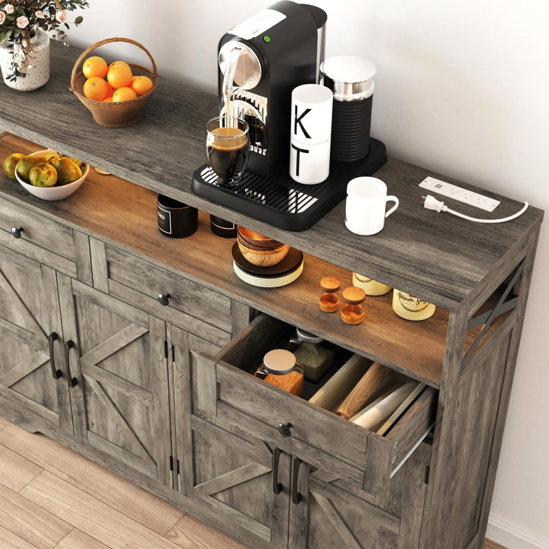 Ashveer 51.2'' Sideboard, Gray