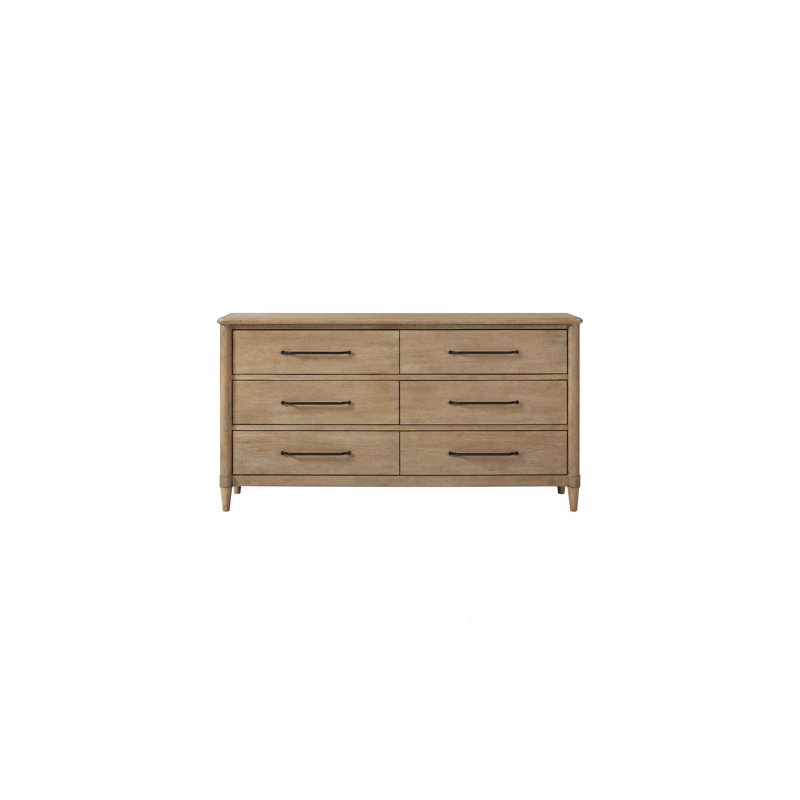 Commode à 6 tiroirs Casual finition sable
