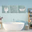 «Simple Bubble Bath Typographie», ensemble de 3 toiles, conception par Matthew Piotrowicz