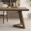 Bureau rectangulaire à poignet en bois massif-1052046857