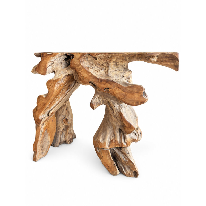 Natural Teak Root Console Table, 40"