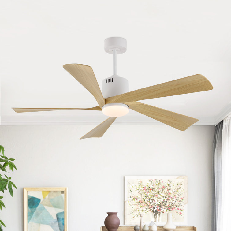 52" 5-Blade Modern LED Ceiling Fan with Light Kit and Remote Control