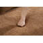 Canapé modulaire incurvé en polyuréthane caramel à compression complète, canapé modulaire en chenille 30D pour appartement et salon, L 110 po 800, 60 fermeté avec 4 coussins
