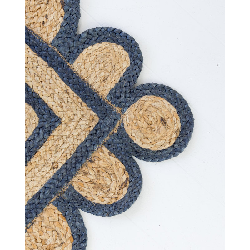 Hand Braided Jute / Sisal Area Rug, Rectangle 4' x 6'