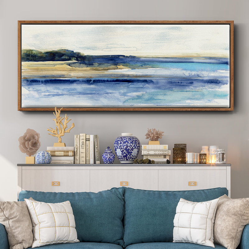 Indigo Bay- Framed Canvas