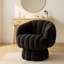 Fauteuil demi-tonneau rembourré rembourré avec coussin-686820958