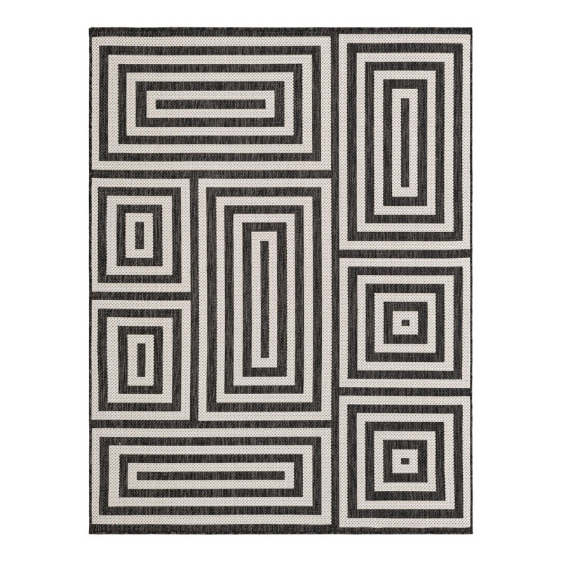 Forte Hower Indoor/Outdoor Area Rug, Rectangle 5'3" x 7'1"
