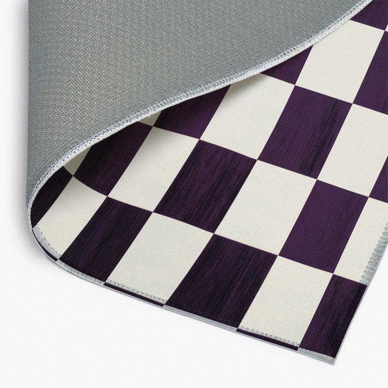 Tapis d'intérieur et d'extérieur à carreaux beige, Rectangulaire 2 pi x 3 pi