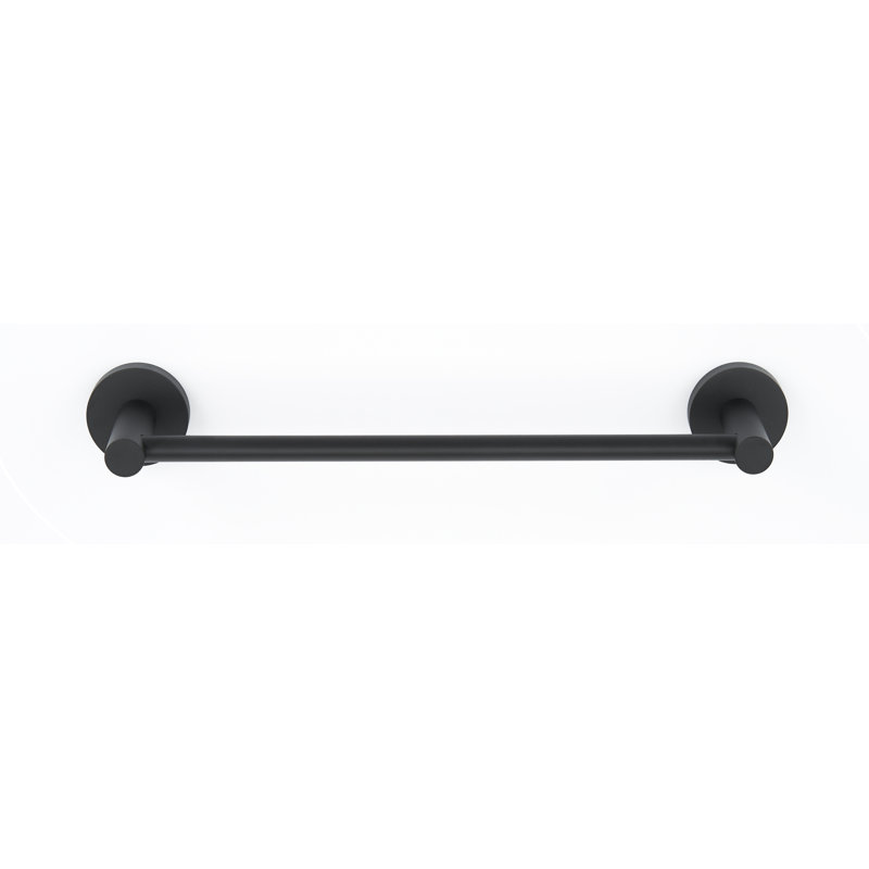 Wall Mounted Towel Bar, Matte Black