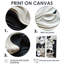 «Black White Opt Art Rhythmic Pulses - Op Art Wall Art», reproduction d'art sur toile abstraite noire 2 pièces-1013782126-1013782097-1013782107
