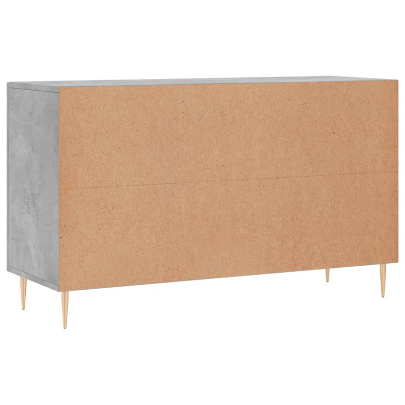 Margelene 100 Wide 2 Drawer, Concrete Grey