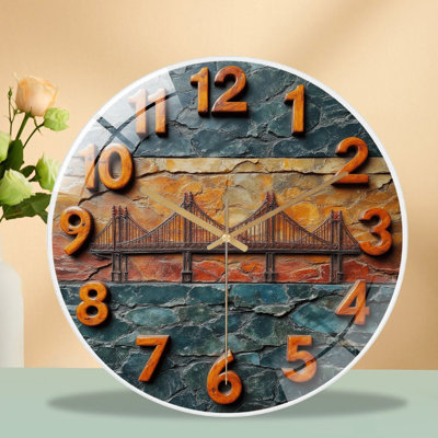 Horloge murale rétro 12 po
