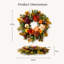 Couronne de citrouille d'automne 24 po pour la porte d'entrée
