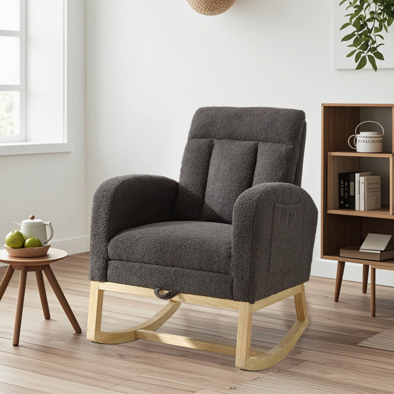 Chaise berçante Modern, Gris
