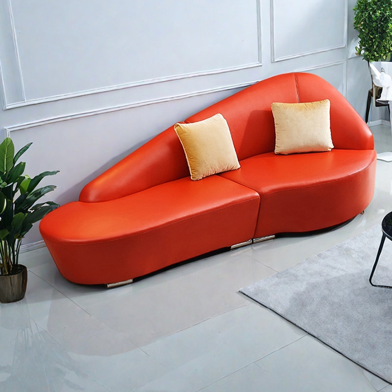 Chaises longues d'intérieur en similicuir Arc, Orienté à droite