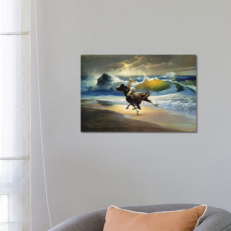 Wild Ride by Frank Frazetta - Wrapped Canvas Print, 66.04 cm H x 45.72 cm W x 1.91 cm D