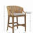 Handwoven willow barstool 25" high