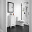 Armoire de salle de bain autoportante verte avec plateau en céramique, organisateur de porte et tiroir de séparation-608046724-641180025